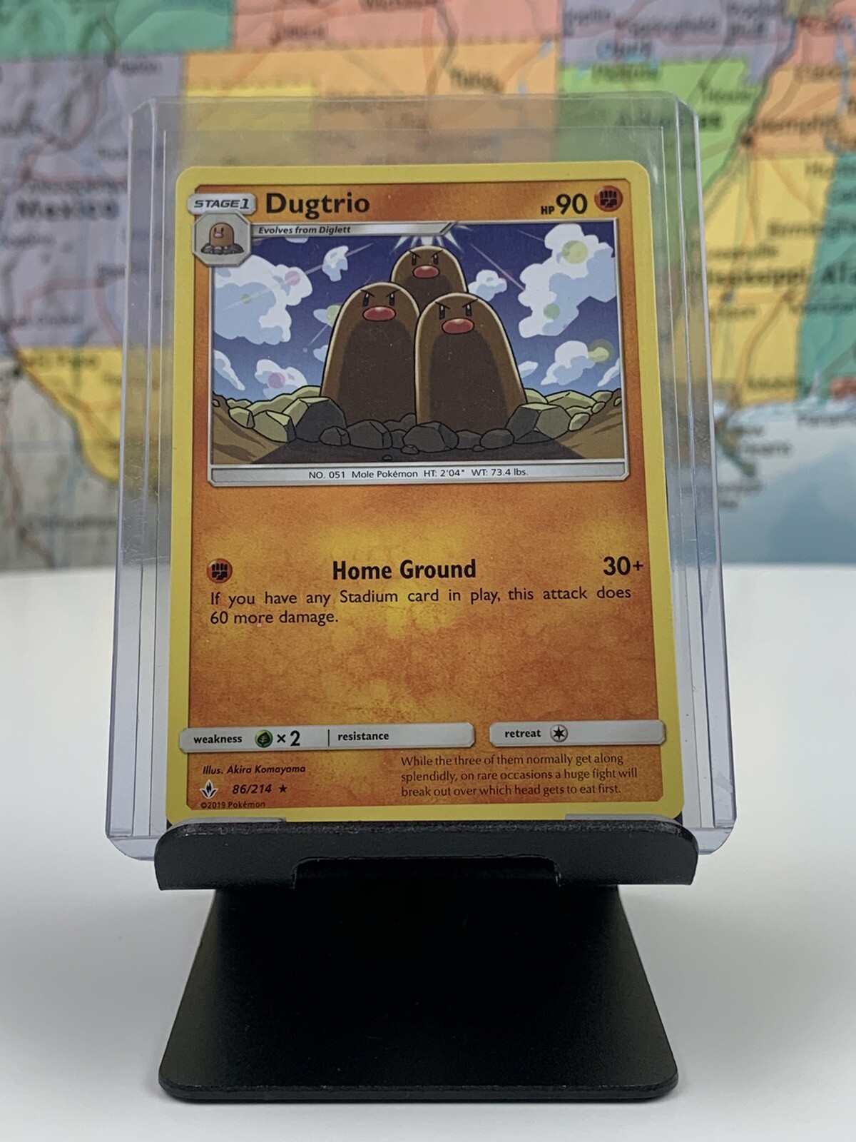 SHIPS SAME DAY Pokemon Card NM/M Dugtrio 86/214 Stage 1 Fighting Type 2019 Rare