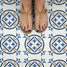 Caspian Tile Stencil - Durable & Reusable Mylar Stencils