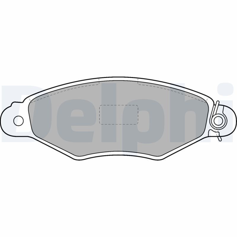 Plaquettes frein DELPHI LP1519 Qualité Origine RENAULT KANGOO