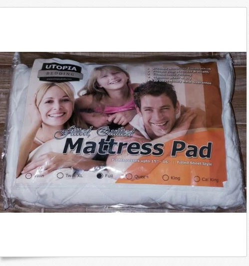 UTOPIA Premium Mattress Pad Full Quilted Fitted Topper Stretches up to 15" Deep
