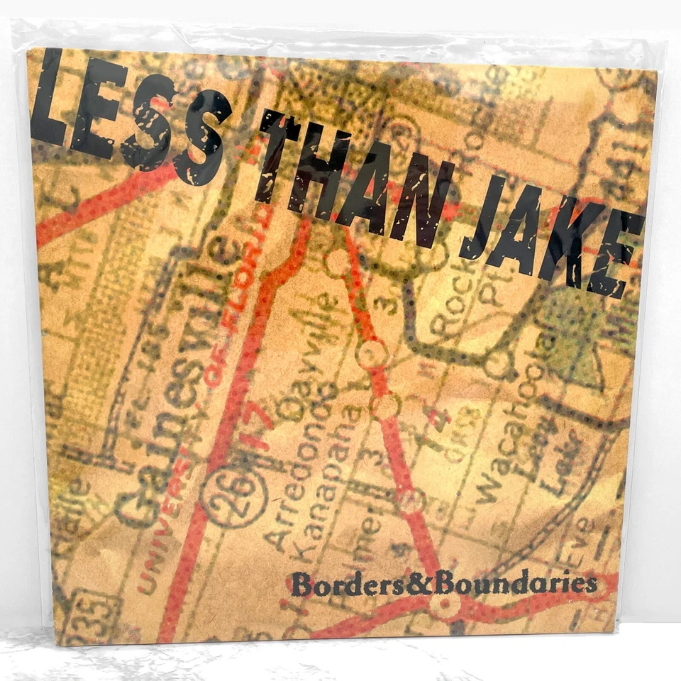 Less Than Jake • Borders & Boundaries [VINYL LP] 2000 First Pressing! •Fat Wreck - Image 2 of 4