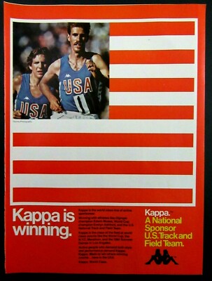 1982 KAPPA World Class Line of Active Sportswear Magazine Ad