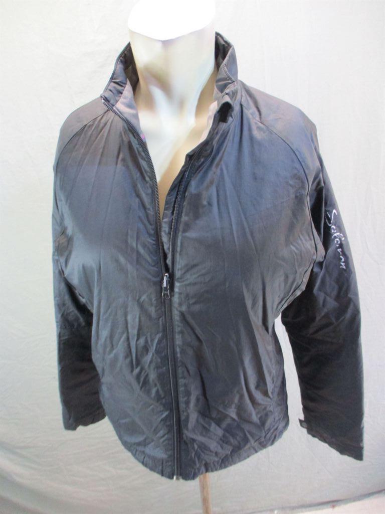 Giacca base Salomon da donna nera cerniera intera senza cappuccio sport interno 7Y307