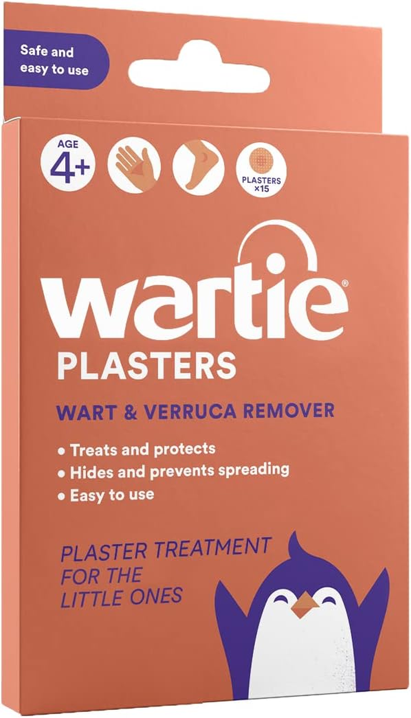 Wartie Plasters - Verruca & Wart Remover - Protect, Treat and Prevent - Easy