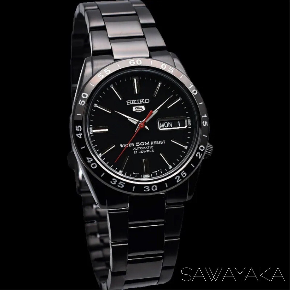 SEIKO SEIKO5 SNKE03K1 Wristwatch Black Automatic Men's Watch