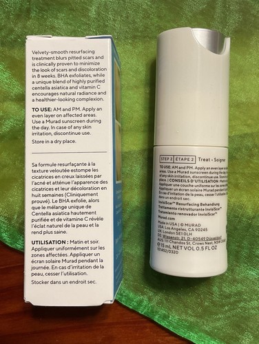 Murad InvisiScar Resurfacing Treatment Reduces Look Of Scars 0.5 Fl Oz/15ml NIB - Picture 3 of 4