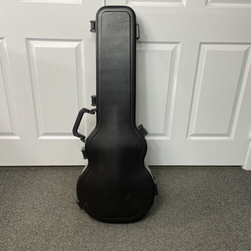 Estuche para guitarra SKB cuerpo delgado negro semihueco pestillo viaje TSA con teclas-LEER - Imagen 1 de 20