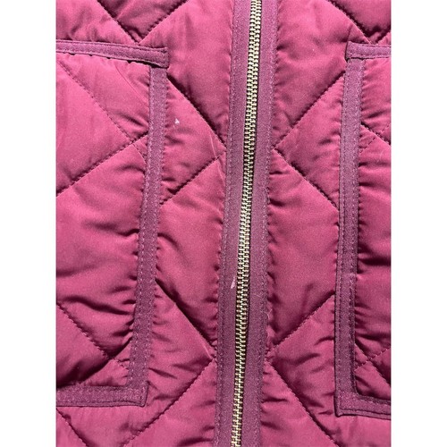 Womens Puffer Vest Small Quilted Sleeveless J Crew Mercantile Maroon - Picture 7 of 12