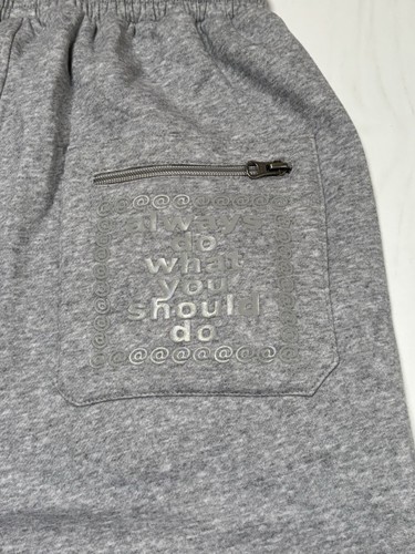 "Always Do What You Should Do" Grey Oversized Baggy Joggers size Medium - Imagen 11 de 14