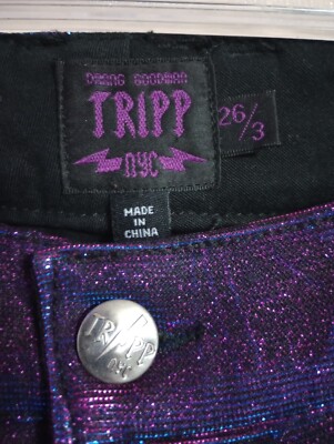 Tripp NYC Daang Goodman Shine On Color Changing Pants Size 26/3