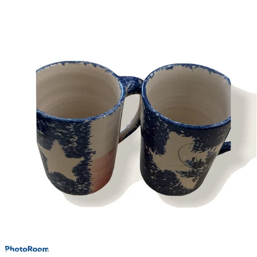 Martinez Pottery Texas Coffee Mugs Set Of 2