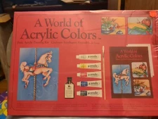 A World Of Acrylic Colors Basic Acrylic Painting Kit. Brand New!