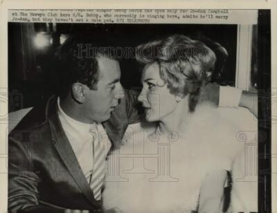 #ad 1960 Press Photo Singer Bobby Darin amp; Jo Ann Campbell at The Harwyn Club N.Y. $24.99