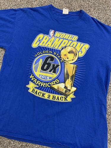 Golden State Warriors 2018 NBA Champions T-Shirt Men's Size XL Rap Tee Graphic - Picture 5 of 7