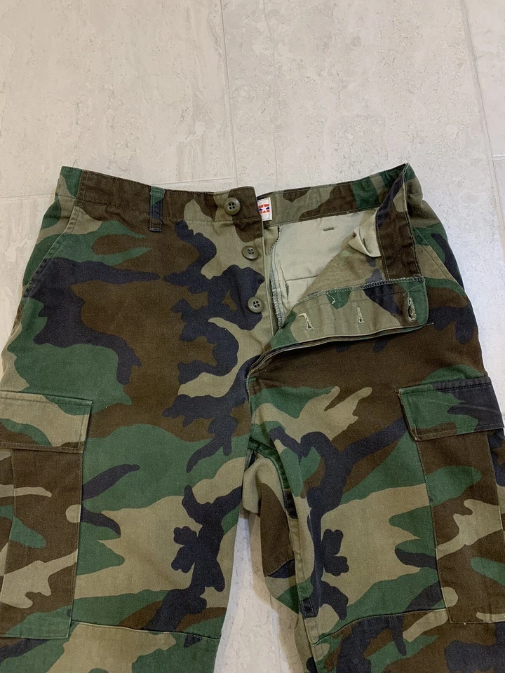 Men's Medium Regular Propper Woodland Camo Military Style Combat Trousers - Image 2 of 4