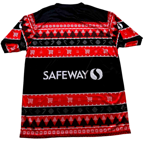 Safeway Employee Uniform Christmas Holiday Sweater AllOver Print T