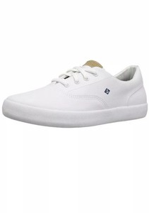 sperry wahoo white leather sneaker