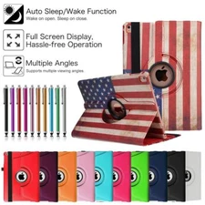 360 Rotating Stand Premium Leather Ultra Folio Case Smart Cover For Apple iPad