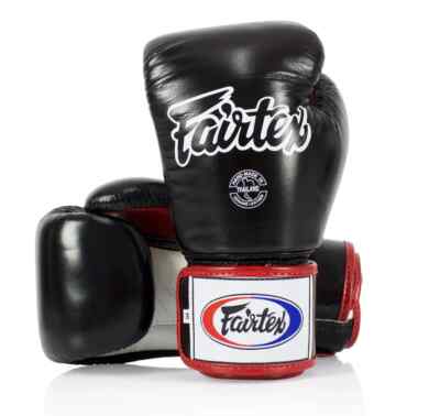 Fairtex BGV1 Muay Thai Boxing Glove Black/White (12oz) | eBay