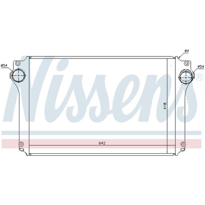 Ladeluftkühler Turbokühler LLC NISSENS für Toyota Corolla Verso ZER_ ZZE_ R1_
