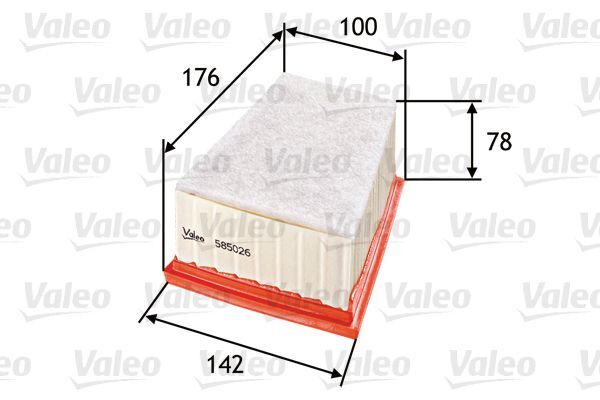 Valeo 585026 Luftfilter FüR Dacia Passend FüR Nissan Opel Renault-image