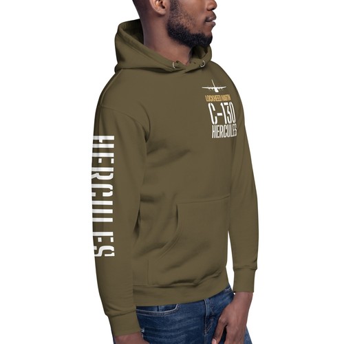 US Air Force C-130 Hercules Cotton Hoodie - Picture 36 of 37