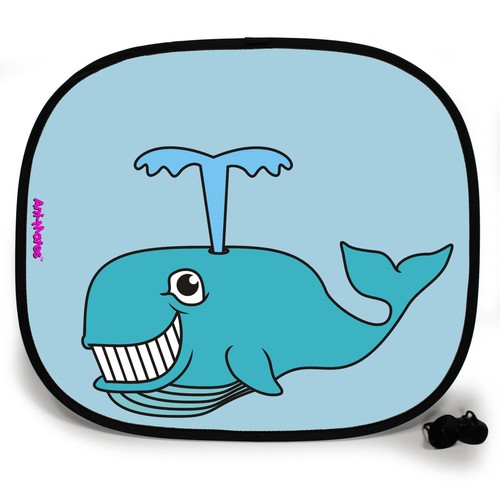 2x Car Side Window Personalised Mesh Sun Shades Visor Sunshade UV Gift Baby Kids - Picture 75 of 80
