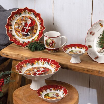 Villeroy & Boch 14-8332-3635 Pastry Plate, Porcelain, Red Bowl