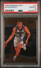 1998 BOWMAN'S BEST #73 DAVID WESLEY PSA 10