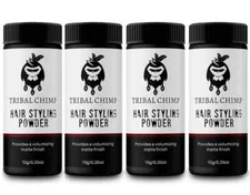 Tribal Chimp Hair Styling Powder Volumizing Matte Finish 0.35 oz 10g, PACK OF 4