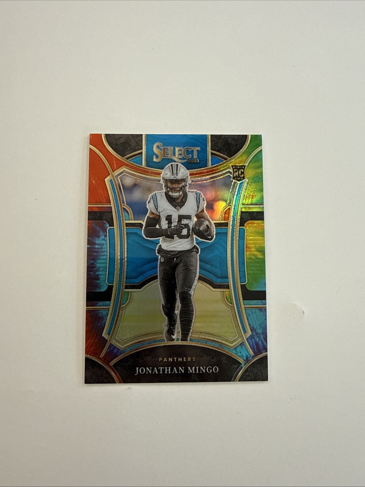 2023 Panini Select - Suite Level Jonathan Mingo #414 Tie-Dye Prizm /25 (RC)