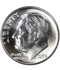 1958 D Roosevelt Dime BU LUSTER! 90% Silver US 🇺🇸 Collectible Coin