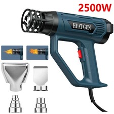 2500W Heat Gun Electric Hot Air Gun Dual Temperature Power Heater 4 Nozzles Tool