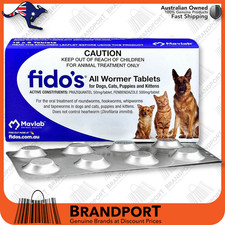Fidos All Wormer 16 or 96 tablets for worming Dogs Cats Puppies and Kittens AUS✅