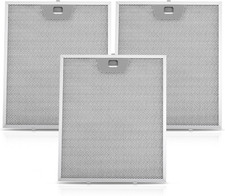 3PCS WB02X24871 Range Hood Filter , 11-13/16 X 10" Metal Grease Filters Compatib