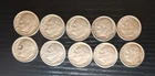 Lotof 10 - USA Roosevelt Dimes - 1964 90% Silver - Uncirculated *Free Shipping*