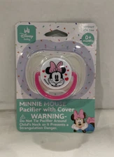 Disney Baby Minnie Mouse Pacifier With Cover New BPA free 0+ months