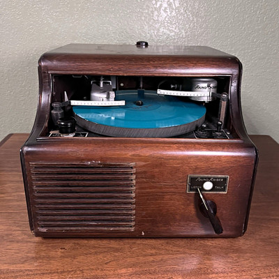 SoundScriber 8CC Vintage Disc Recording/Playback Transcription Turntable Wood