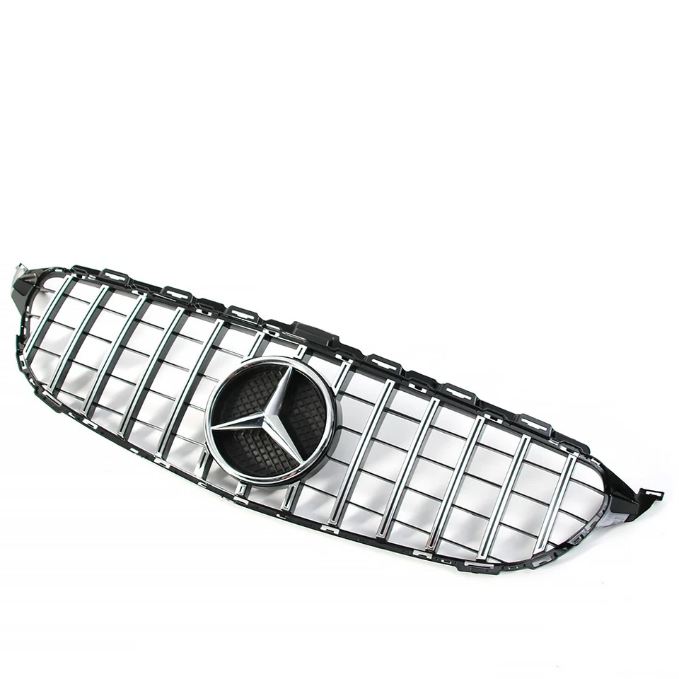 Front Grill W/Emblem For Mercedes Benz 2015-2018 W205 C200 C350 C250 C300 Grille Foto 4 de 4