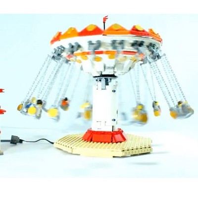 Compatible RC Swing Ride Carousel with Power Functions Motors Kits Toys