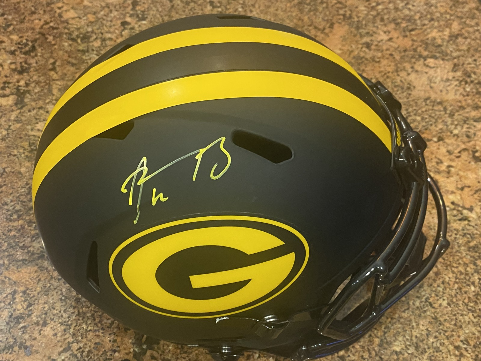 Aaron Rodgers Autographed Signed Green Bay Packers Packers Eclipse Replica Full-Size Helmet - Fanatics 