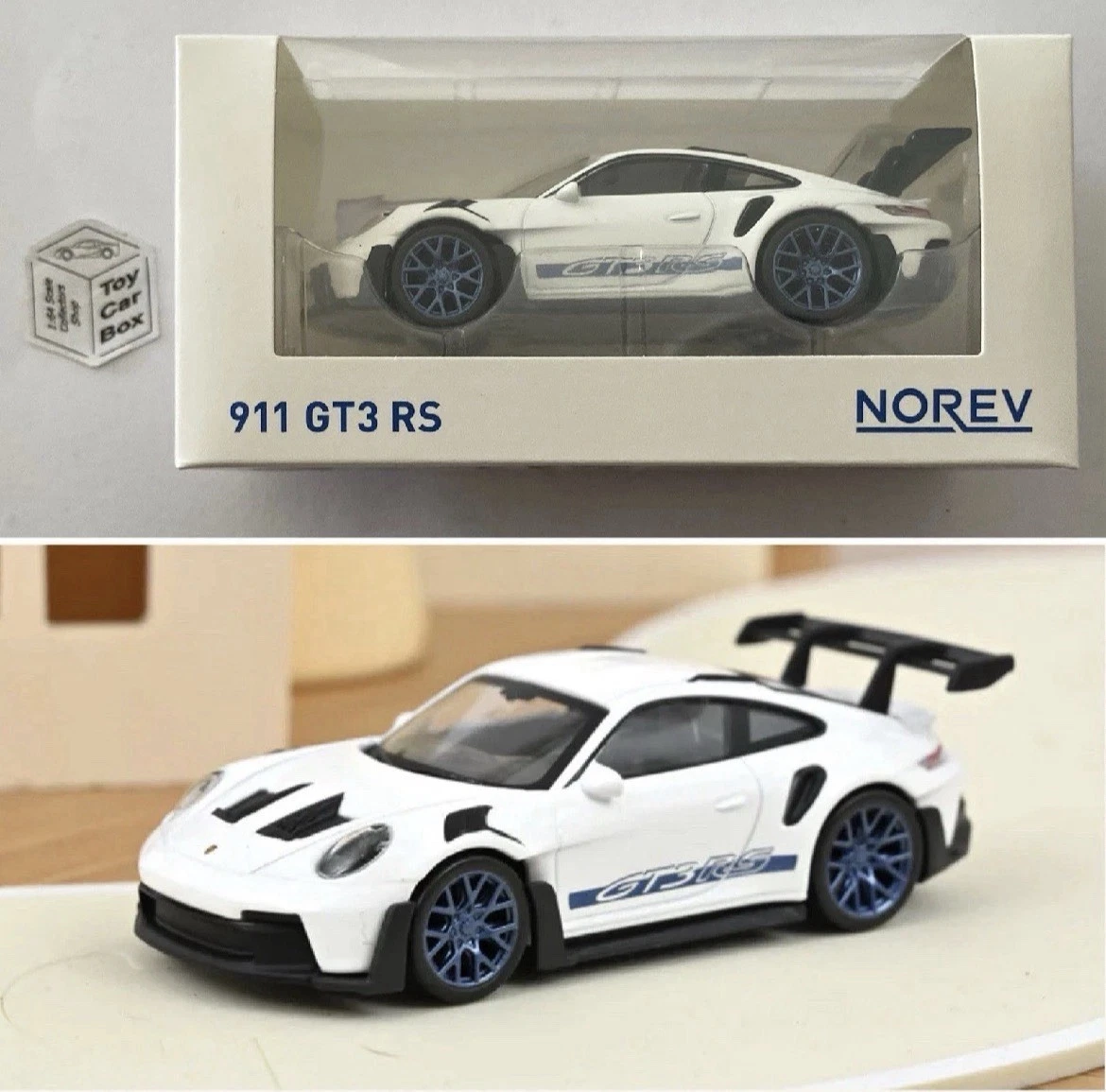 NOREV 1:43 Scale* - Porsche 911 GT3 RS (992) (White Jet Car -Box Not Perfect)