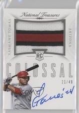 2015 National Treasures Rookie Colossal Signatures 21/49 Yasmany Tomas Auto 1gx0