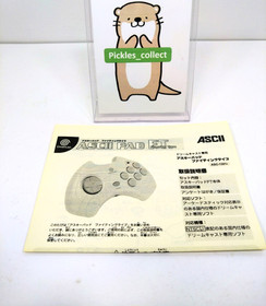 ASCII PAD FT ASC-1301P White Fighting Gamepad w/Box Tested Dreamcast SEGA 0512D