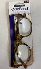 FOSTER GRANT Coloread tortoise FGLR 25 784 TOR 3.25 READING GLASSES Case NEW