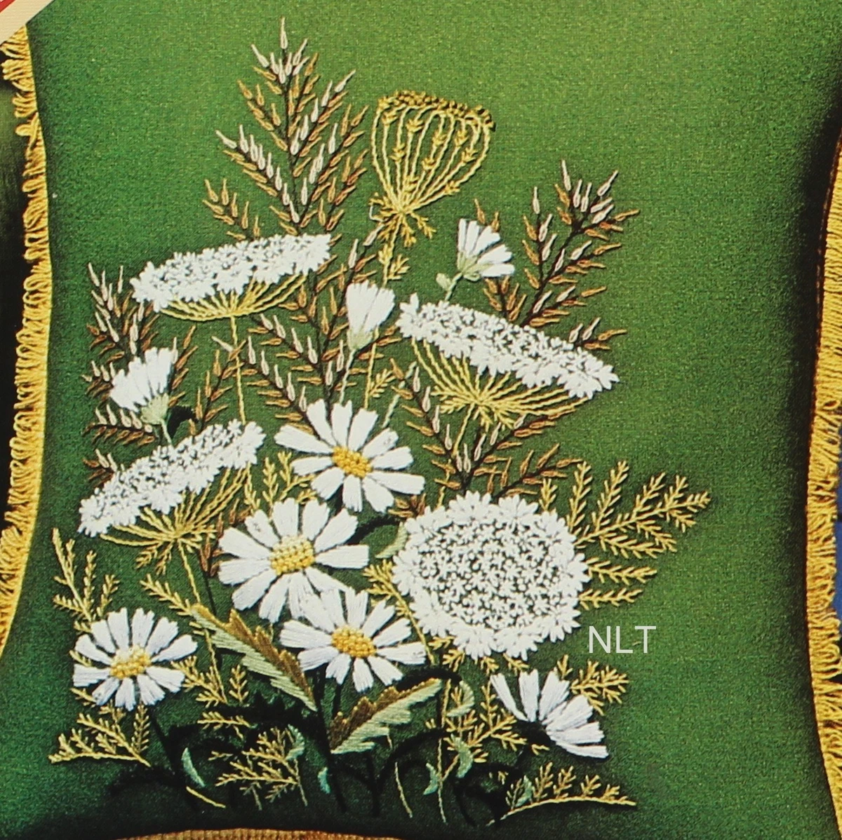 Kit Couture Oreiller Vintage Vogart - Motif Chaton Floral, Couverture 13x13 Pouces, Neuf