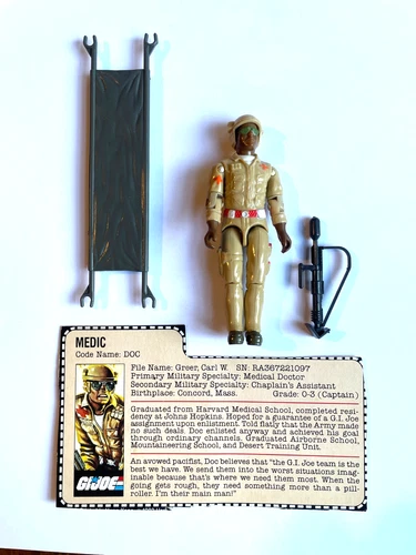 Vintage GI Joe ARAH Doc v1 1983 Doc v1 Medic Complete New O-Ring Original Owner