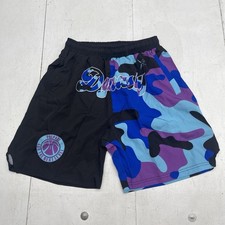 Dynasty Hoops Black Purple Camo Printed Basketball Short Youth Kids Size XL