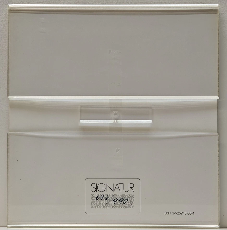 Klaus Fußmann handsigniert nummeriert Zeit Schrift Bild Objekt Nr. 9 - Bild 2 von 2