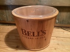 Vintage Wooden Bells  eight years in Oak Whisky Ice Bucket Eight Years With Lid